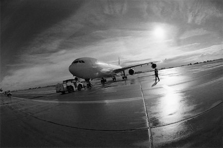 Airplane on Runway Stock Photo - Rights-Managed, Code: 700-00062335