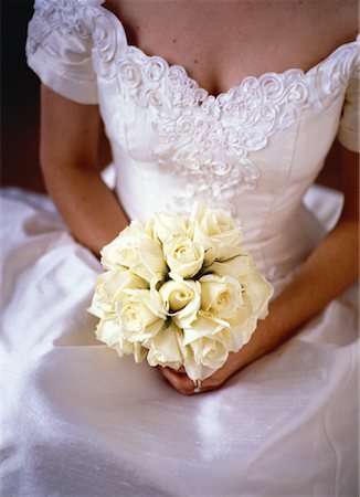 Cream Bouquet White Wedding Dress Stock Photos Page 1 Masterfile