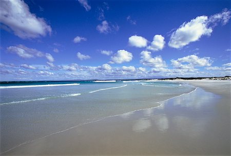 Overview of Beach and Surf Mount William National Park Bay of Fires, Tasmania, Australia Stock Photo - Rights-Managed, Code: 700-00063082