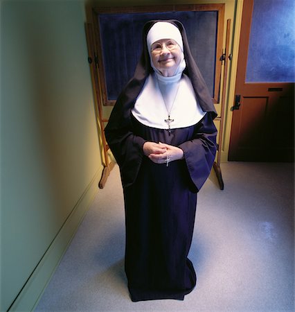 parochial school - Portrait of Nun Stock Photo - Rights-Managed, Code: 700-00063676