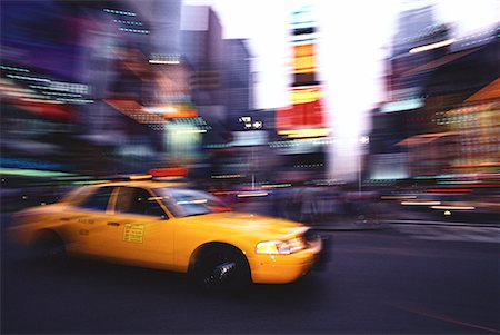 Taxi on City Street New York, New York, USA Stock Photo - Rights-Managed, Code: 700-00063870