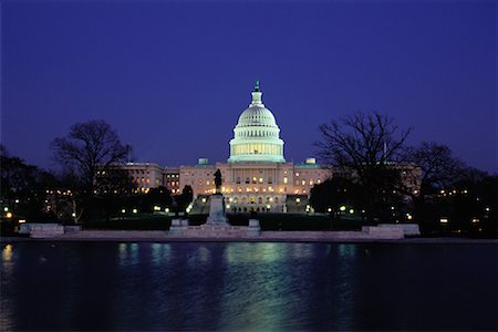 simsearch:700-00017160,k - U.S. Capitol Building at Night, Washington, DC, USA Stock Photo - Rights-Managed, Code: 700-00074430