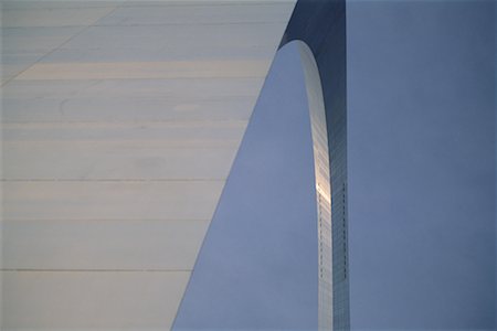 Close-Up of Gateway Arch St. Louis, Missouri, USA Foto de stock - Con derechos protegidos, Código: 700-00074836