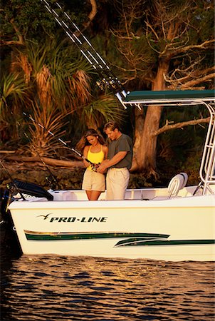 simsearch:600-00076578,k - Couple Fishing from Boat Florida, USA Foto de stock - Con derechos protegidos, Código: 700-00075016