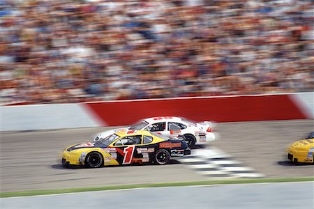 Blurred View of Stock Car Race Calgary, Alberta, Canada Stock Photo - Rights-Managed, Code: 700-00075150