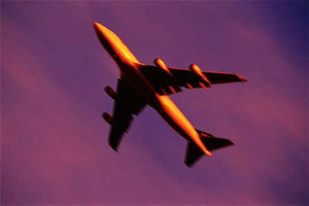 Blurred View of Plane in Sky Toronto, Ontario, Canada Fotografie stock - Rights-Managed, Codice: 700-00076091