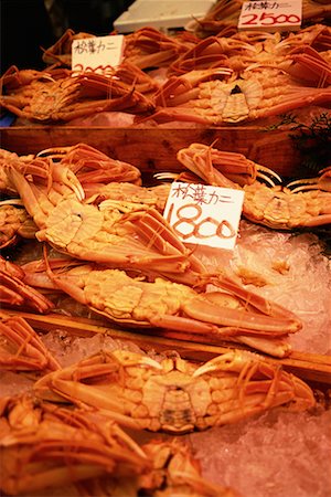 Fresh Crab in Minotagawa Market Kobe, Western Honshu, Japan Fotografie stock - Rights-Managed, Codice: 700-00076204