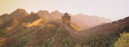 Great Wall at Sunrise Jinshanling, China Fotografie stock - Rights-Managed, Codice: 700-00076485