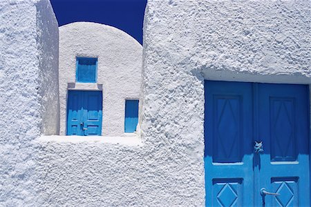 Close-Up of Buildings Pyrgos, Santorini, Greece Stock Photo - Rights-Managed, Code: 700-00076593