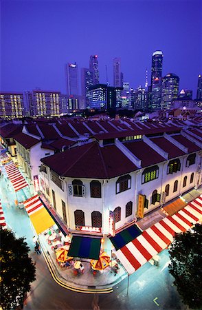 singapore building in the evening - Lantern Festival in Chinatown At Dusk Singapore Stock Photo - Rights-Managed, Code: 700-00076620