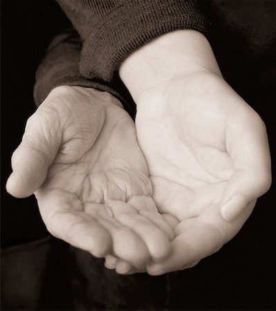 simsearch:700-00748140,k - Close-Up of Young and Old Hands Cupped Together Stock Photo - Rights-Managed, Code: 700-00076725