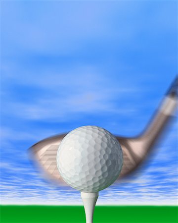 simsearch:700-00058236,k - Golf Club, Ball and Tee Stock Photo - Rights-Managed, Code: 700-00077271
