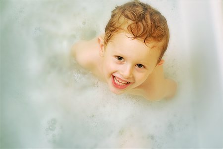 Portrait of Boy in Bubblebath Stock Photo - Rights-Managed, Code: 700-00077307