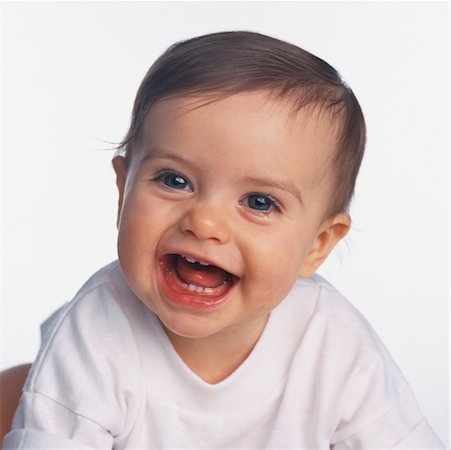 Portrait of Baby Laughing Fotografie stock - Rights-Managed, Codice: 700-00077720