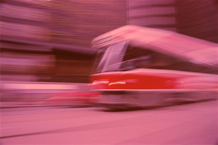 public transit ontario canada - Blurred View of Streetcar Toronto, Ontario, Canada Stock Photo - Rights-Managed, Code: 700-00077740