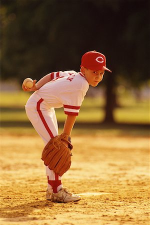 simsearch:700-00077931,k - Little League Baseball Pitcher Foto de stock - Direito Controlado, Número: 700-00077927