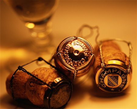 simsearch:614-03903091,k - Champagne Bottle Corks Stock Photo - Rights-Managed, Code: 700-00078357