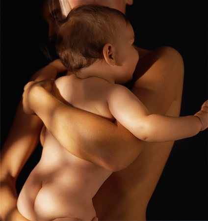 simsearch:700-00074902,k - Close-Up of Nude Mother Holding Baby Stock Photo - Rights-Managed, Code: 700-00078653