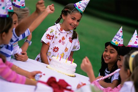 simsearch:700-00085722,k - Group of Girls at Birthday Party Outdoors Stock Photo - Rights-Managed, Code: 700-00078703