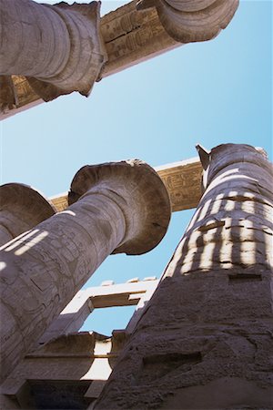 Spalten am Karnak Tempel, Luxor, Ägypten Stockbilder - Lizenzpflichtiges, Bildnummer: 700-00079178