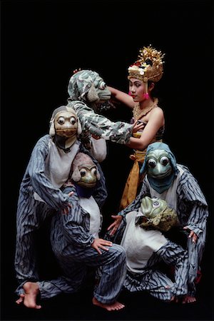 simsearch:700-00365735,k - Porträt der Frosch Tänzer Genggong Music and Dance Troupe Bali, Indonesien Stockbilder - Lizenzpflichtiges, Bildnummer: 700-00079467