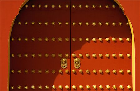 daryl benson china - Close-Up of Palace Gates Forbidden City, Beijing, China Stock Photo - Rights-Managed, Code: 700-00079842