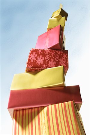 simsearch:649-06489277,k - Stack of Wrapped Gifts Stock Photo - Rights-Managed, Code: 700-00079910