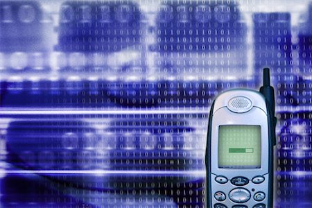 Cell Phone and Binary Code Stock Photo - Rights-Managed, Code: 700-00079983