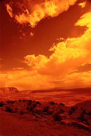 Overview of Landscape and Grand Staircase at Sunset Utah, USA Stock Photo - Rights-Managed, Code: 700-00070044