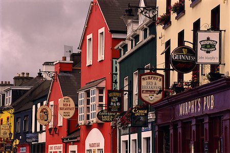 simsearch:700-00070526,k - Row of Pubs Dingle, Ireland Stock Photo - Rights-Managed, Code: 700-00070504