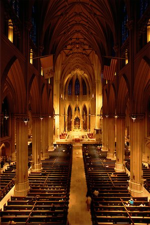 Interior of St. Patrick's Cathedral New York, New York, USA Foto de stock - Con derechos protegidos, Código: 700-00070980
