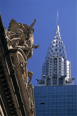 Le Chrysler Building et Grand Central Station de New York, New York, USA Photographie de stock - Rights-Managed, Code: 700-00071005