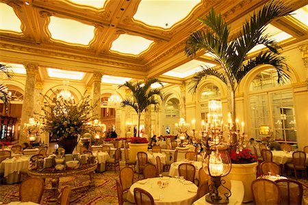 Palm Court in The Plaza Hotel New York, New York, USA Stock Photo - Rights-Managed, Code: 700-00071050