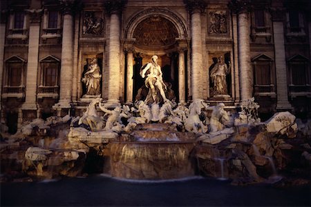 fontana di trevi - Trevi Fountain Rome, Italy Fotografie stock - Rights-Managed, Codice: 700-00071062
