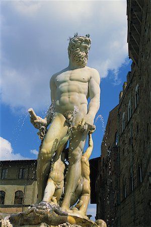 fountain of neptune - Fontaine de Neptune Palazzo Vecchio de Florence, Italie Photographie de stock - Rights-Managed, Code: 700-00071137