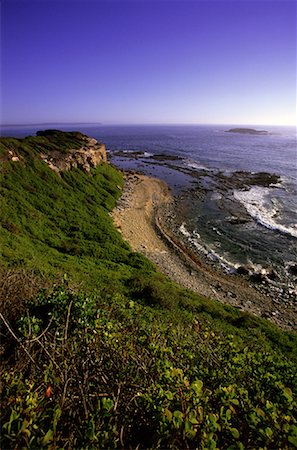 swansea - Vue d'ensemble de la plage des grottes et paysages, Swansea, New South Wales, Australie Photographie de stock - Rights-Managed, Code: 700-00071452