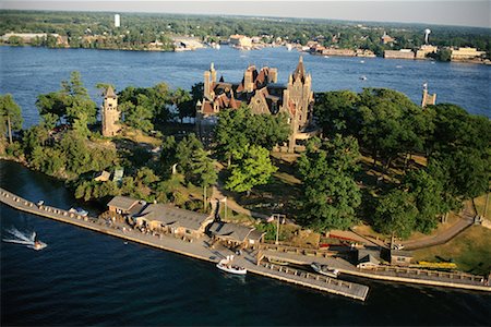 Aerial View of Heart Island and Boldt Castle 1,000 Islands, New York, USA Stock Photo - Rights-Managed, Code: 700-00071502