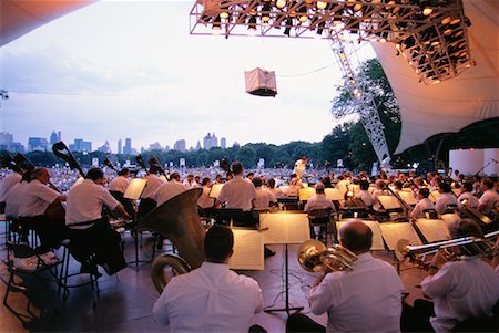 New York Philharmonic in Central Park, New York, New York, USA Stock Photo - Rights-Managed, Code: 700-00071537