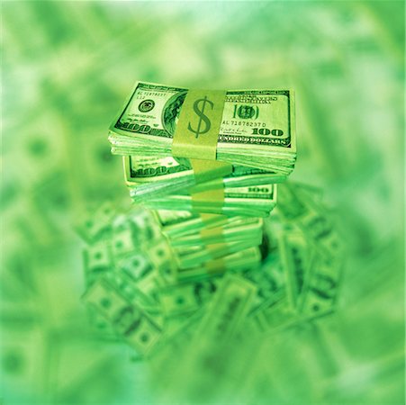 Stack and Pile of American One Hundred Dollar Bills Stock Photo - Rights-Managed, Code: 700-00071915