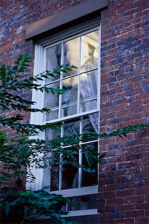 Close-Up of Wall with Window Greenwich Village, New York New York, USA Stock Photo - Rights-Managed, Code: 700-00072043