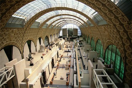 Interior of Musee d'Orsay Paris, France Foto de stock - Con derechos protegidos, Código: 700-00072364