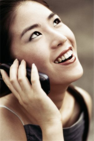 Woman Using Cell Phone, Laughing Stock Photo - Rights-Managed, Code: 700-00072424