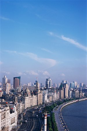 simsearch:700-01112034,k - Stadtbild und Straße der Bund, Shanghai, China Stockbilder - Lizenzpflichtiges, Bildnummer: 700-00072965