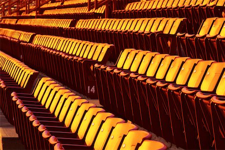 Rows of Empty Stadium Seats Stock Photo - Rights-Managed, Code: 700-00073499