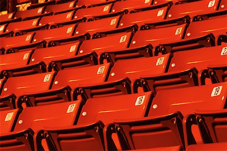 simsearch:700-00164035,k - Rows of Empty Stadium Seats Stock Photo - Rights-Managed, Code: 700-00073509