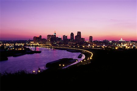 Toits de la ville au crépuscule, Minneapolis, Minnesota, USA Photographie de stock - Rights-Managed, Code: 700-00073678