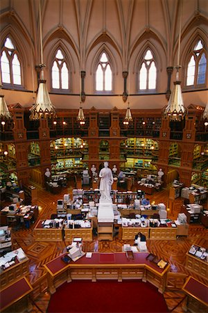 Interior of Parliament Building Library Ottawa, Ontario, Canada Stock Photo - Rights-Managed, Code: 700-00073738