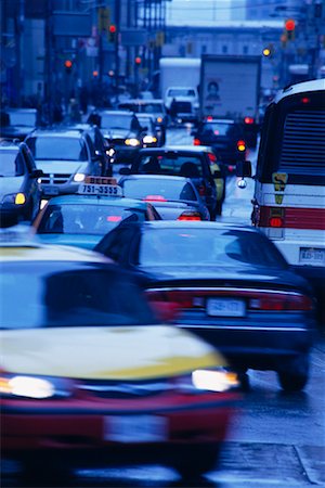 pictures of traffic jams in rain - Rush Hour Traffic in Rain Toronto, Ontario, Canada Stock Photo - Rights-Managed, Code: 700-00073879