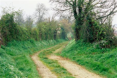 Chemin de terre France Photographie de stock - Rights-Managed, Code: 700-00084550