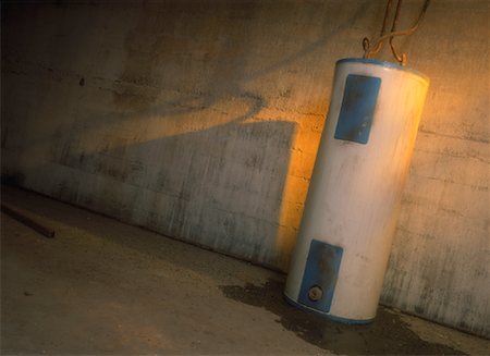 Hot Water Heater in Basement Stock Photo - Rights-Managed, Code: 700-00085080